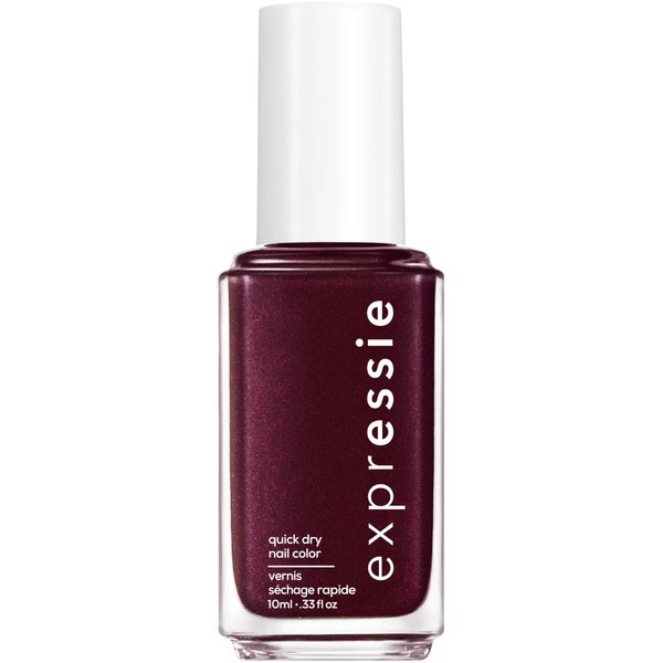 Essie expressie, Quick-Dry Nail Polish, 8-Free Vegan, Dark Purple, Breaking The Bold, 0.33 fl oz