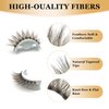 Wffenhefragrance Brown Artificial Mink Eyelashes - Fluffy Wispy Lashes 7 Pairs|Natural Look,Contact Lens Friendly,Easy to Apply & Reusable|Perfect for Daily Wear,Parties & Special Events|7-11-13mm