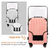 FABULWAY 3PCS Clear PVC Suitcase Cover Protectors Transparent Luggage Cover Waterproof Wheeled Suitcase Dust Cover Dustproof Travel Luggage Sleeve Protector 20"+24" 28" (3PCS Upgraded)
