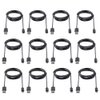 Smays Micro USB Cable 3ft Charging Cord 12-Pack Bulk Black