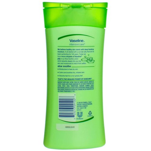 Vaseline Body Lotion Aloe Soothe 10 oz (Pack of 3)
