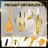ZCYSRLQIN 36 Pcs New Years Eve Party Noisemakers Supplies New Year Party Kit Includes 12 Hand Clappers 12 Plastic Blowers 12 Metallic Fringed Party Blowers for 2025 New Years Party Supplies (Gold)