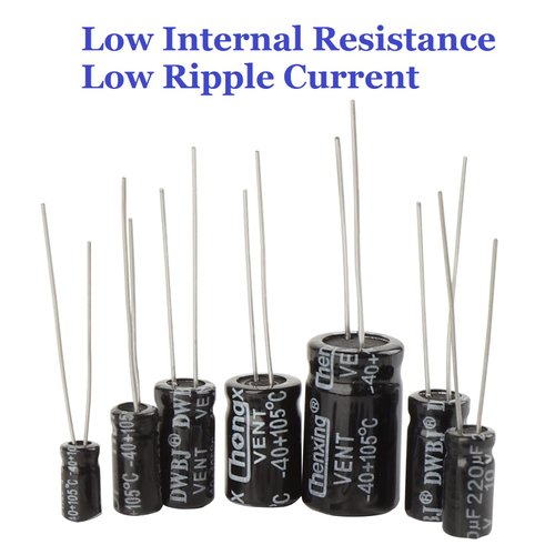 OCR 24Value 500pcs Electrolytic Capacitor Assortment Box Kit Range 0.1uF－1000uF