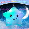 Subao Sensory Toys for Kids with Autism,14" Toddler Pillow with Light & Music,Plush Star Night Light,Kids Sleep Aid Light Up ADHD Autism Sensory Toys,Birthday Xmas Gifts for Boys Girls Age 3-12 Blue