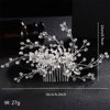 Aimimier Bridal Hair Comb Crystal Back Comb Rhinestone Headpiece for Wedding Party Prom Festival Hair Accessories for Women(Silver)