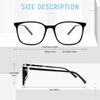 Gaoye 2 Pack Blue Light Blocking Glasses Women/Men, Computer Gaming Fake Eyeglasses Anti UV Ray-Spring Hinge