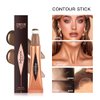 MEICOLY Liquid Contour Beauty Wand,Cream Contour Stick with Cushion Applicator,Liquid Bronzer Stick for Women and Girl,Blendable Long Lasting Smoothly Silky Contour Makeup,Cruelty-free,Medium to Dark