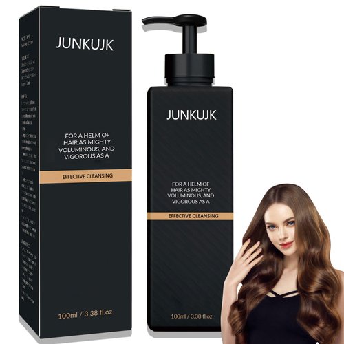 JunKuJK Hair Shampoo,Gentle Hair Thickening Shampoo for Men and Women,Long Lasting Moisturizing Hair Shampoo for All Hair Types