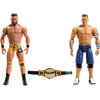 Mattel WWE Championship Showdown 2-Pack Action Figures & Accessory, Series #17 John Cena vs Austin Theory Collectible Set, 6-inch