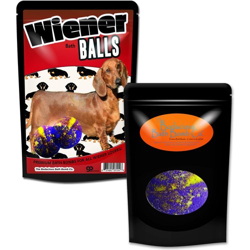 Wiener Balls Bath Bombs Funny Dachshund Gags for Dog Lovers XL Wiener Bombs Huge Bath Fizzers Weird Wiener Dog Bath Gags Jokes Weenie Dog Gags Funny Dog Gags Pranks Stocking Stuffers