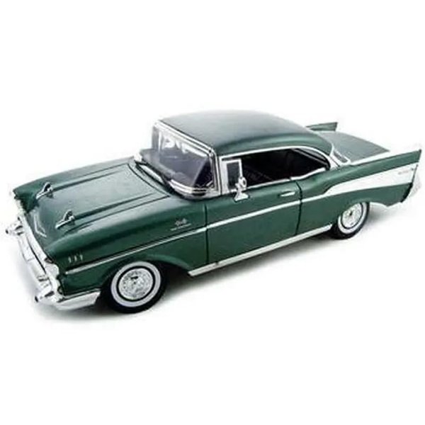 1957 Chevy Bel Air Hard Top Green 1/18 Diecast Model Car by Motormax 73180
