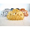Painted curvy snake like acrylic hair claw clamp clips for thick hair (Primary color: Gray)