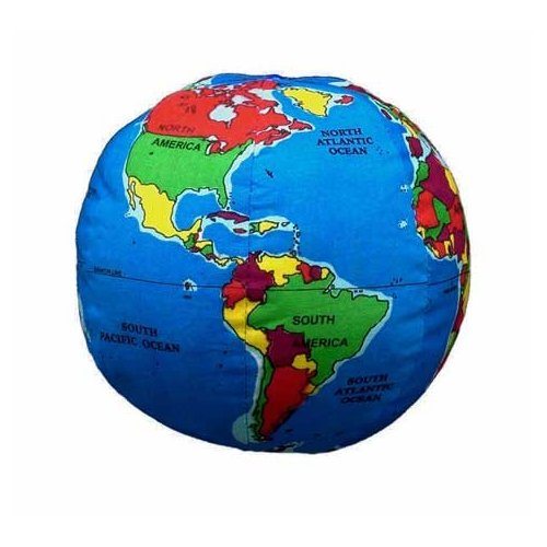 Rattle Baby Earth Hugg-A-Planet | Soft Plush Rattle Globe for Learning, for Babies Kids Toddlers, Soft Educational EarthToy