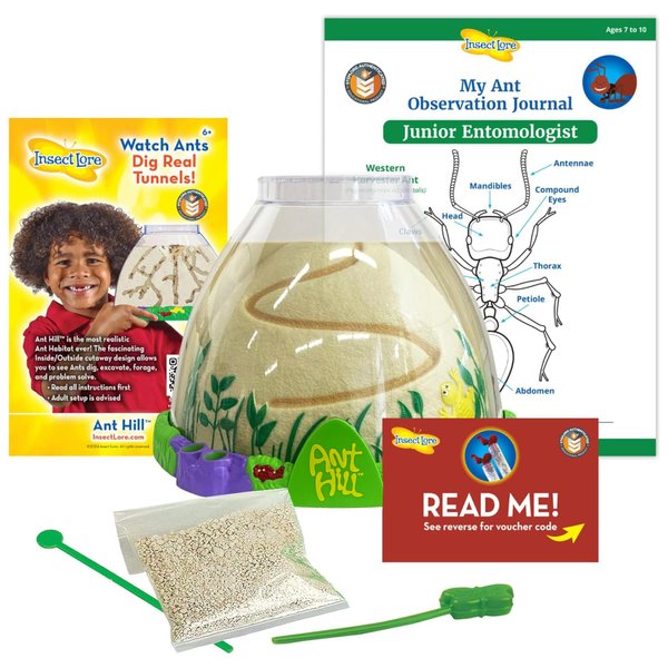 Insect Lore Ant Hill | Ant Habitat with Voucher to Redeem Live Western Harvester Ants | STEM Learning and Education Toy