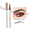 Eyebrow Pencil,3D Microblading Eyebrow Tattoo Pencil 4 Fork Tip,Eye Makeup Long-Lasting Waterproof & Smudge-proof Natural Eyebrow Hair Eyebrow Pencil (1#black)