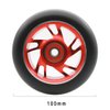 Z-FIRST 2Pcs 100 mm Pro Stunt Scooter Wheels with ABEC 9 Bearings for MGP/Razor/Lucky/Envy/Vokul Pro Scooters Replacement Wheels (Red)