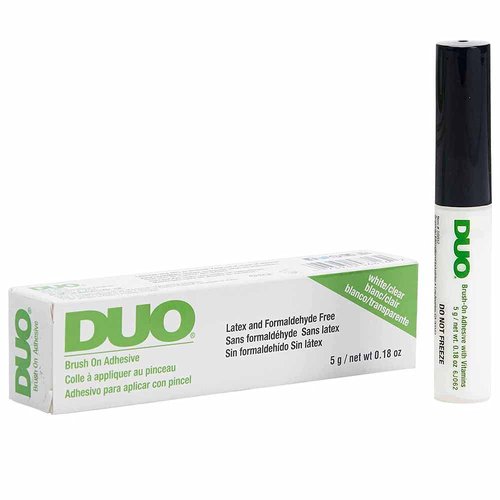 Duo Brush-On Strip Lash Adhesive Clear with Vitamins A, C & E, Clear, 0.18 oz, 1-Pack