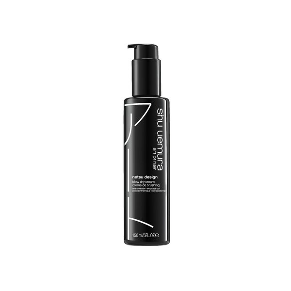Shu Uemura Netsu Design Blow Dry Cream | Styling Primer and Heat Protectant | Adds Volume, Shine, and Smoothness | Medium Hold and Flexible Control