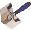 Edward Tools Drywall Corner Tool - Flexes for perfect 90 degree corner when mudding drywall - High grade stainless steel sheetrock corner trowel - Ergonomic grip - Lifetime warranty