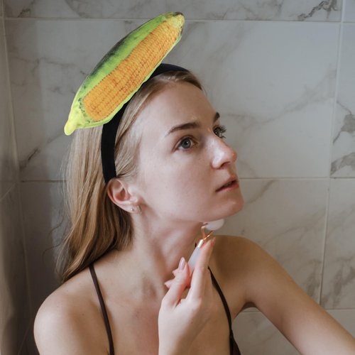 WOFASHPURET Hair Accessories Corn Hairband Novelty Headbands Vegetable Hair Band Vegetable Headband Corn Headdress Chinese Cabbage Cute Fabric Child Makeup Headband Ice Cream Headbands