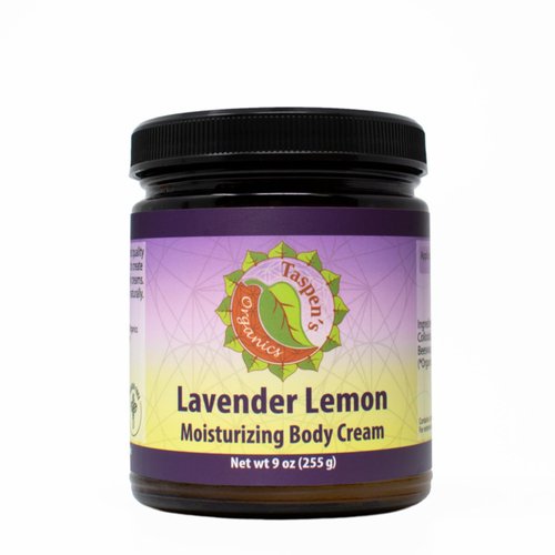 Taspen's Organics Shea, Cocoa & Coconut Oil Infused - Deep Hydration & Nourishment - Lotion for Dry Skin - Long-Lasting Moisturizer for Women & Men- Vegan & Cruelty-Free (9oz Lavender Lemon)