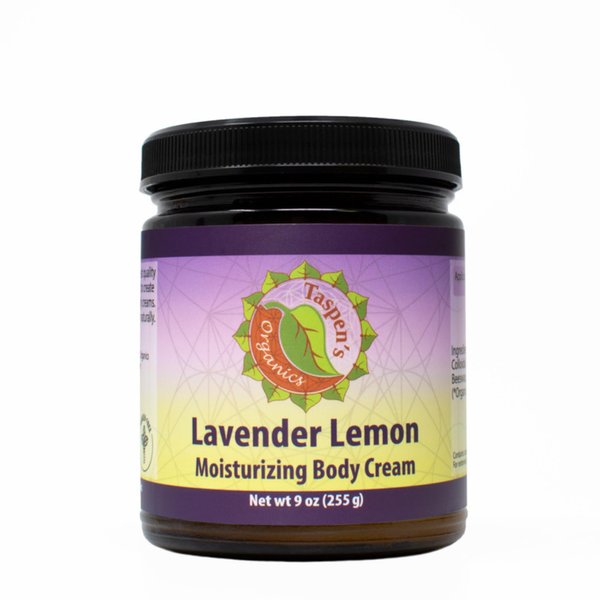 Taspen's Organics Shea, Cocoa & Coconut Oil Infused - Deep Hydration & Nourishment - Lotion for Dry Skin - Long-Lasting Moisturizer for Women & Men- Vegan & Cruelty-Free (9oz Lavender Lemon)