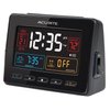 AcuRite 13024 Atomic Dual Alarm Clock with USB Charging, Black