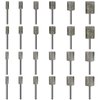 Stone Carving Set Diamond Burr Bits Compatible with Dremel, 46Grit 150Grit 24PCS Polishing Kits Rotary Tools Accessories with 1/8'' Shank for Engraving, Grinding, Stone, Rocks, Jewelry, Ceramics