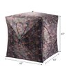 Tangkula 3 Person Pop up Ground Blind, Portable Hunting Blind with Mesh Windows, Carrying Bag & Ground Stakes, Camouflage Hunting Tent with Hub System, Camo Deer Blinds for Hunting