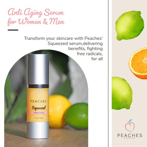 Vitamin C Face Serum (1 oz) - Age-Defying Brightening Serum with Real Gold, Kakadu Plum Extracts - Vegan Facial Serum - Vitamin C Serum For Face Elasticity - Squeezed Vitamin C Serum