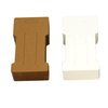 Doromy Hair Clip Display Cards, 200 Pcs Kraft Paper Hair Barrettes Display Holder, Cards for Hair Clips Displaying Organizing Packaging, 6.6X11.5cm, White and Brown