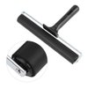 HEEPDD Rubber Roller, Black Rubber Brayer Roller Print Brush Ink Art Craft Oil Painting Tool for Printmaking Anti Skid Tape Construction