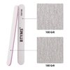100 Pieces Nail Files 100/180 Grit Double Sided Emery Board Reusable Buffering Files for Natural Nails and Acrylic Nails