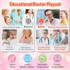 Doctor Kit for Toddlers 3-5, 37 Pcs Kids Doctors Play Set with 2 Costumes & Real Stethoscope, Doctor Toy Pretend Play Medical Set for Boys Girls, Christmas Birthday Gifts Kids Toys for Ages 2-4 6-8