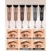 Waterproof Tinted Brow Gel Kit, Auburn Tinted Thickening Eyebrow Gel with Brow Brush & Razor, Long Lasting Transfer-Proof Brow Glue, Brow Fast Sculpt, Eye Brow Gel Fill in Eyebrows for Women Girls-04#