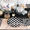 96 Pcs Checkered Plates and Napkins Party Supplies Racing Party Favors Race Car Birthday Decorations Checkered Flag Party Supplies