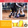 Tudomro 148 Pcs Softball Volleyball Gifts for Girls 12 Set Softball Volleyball Party Favors Include Drawstring Backpack, Cosmetic Bag, Scrunchies Hair, Bracelets, Stickers for Birthday(Softball)