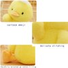 OUKEYI Plush DucklingsSoft Stuffed Animals，Velvet Duck Stuffed Animals Soft for Toddlers Kids Boys Girls (Yellow 23 cm)