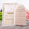 6 Pack Soap Exfoliating Bag Natural Soap Saver,Soap Savers for Bar Soap,Natural Sisal Fiber Soap Bags for Foaming and Drying The Soap,Organic Soap Bag for Shower Bath