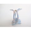 Generic Sky blue and white pink marbled hair claw clip for medium fine hair