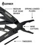 Gerber Gear Dime 12-in-1 Mini Multi-tool - Needle Nose Pliers, Pocket Knife, Keychain, Bottle Opener - EDC Gear and Equipment - Black