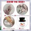 BELSITA 3pcs Christmas Balloons Snowman Aluminum Foil Balloons Black Hat Big Balloons Cute Cartoon Balloon Arch Kit for Christmas Party Supplies Accessories