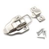 SDTC Tech 2-Pack Antique Duckbilled Toggle Latch Wooden Box Spring Loaded Hasp Latch Catch with Screws for Jewelry Box Cabinet Toolbox Trunks (Silver)