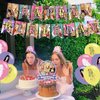 Hannah Singer Montana Party Decorations, Music Theme Birthday Party Supplies Includes Birthday Banner, Cupcake Toppers, Cake Topper, Latex Balloons for Kids Adults Fans Party Decor