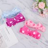 Ondder 8 Pcs Polka Dot Spa Makeup Headband Skincare Headbands Terry Cloth Face Wash Headband Cute Head Band for Skin Care Make Up Headbands for Women Makeup Bow Hair Band for Washing Face