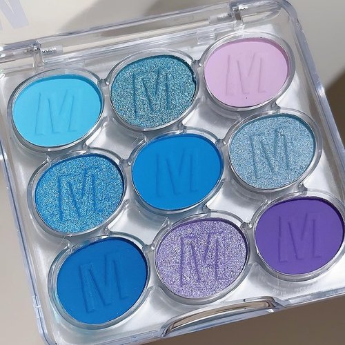 GUANTIAN Blue Eyeshadow Palette Blue Purple Matte eye shadow makeup for woman,9 colors Blue Purple Matte Eyeshadow Long Lasting Colorful Eye Shadow Plattet (Blue Purple)