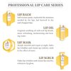 LSxia 4 Piece Honey Milk Lip Mask Lip Balm Lip Scrub Lip Oil Lip Care Kit, Moisturizing & Nourishing Dry and Cracked Lips, Overnight Sleeping Lip Exfoliator Lip Moisturizer Lip Repair