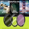 Ultra Deluxe Lens Kit for Canon Rebel T3, T5, T5i, T6, T6i, T7i, EOS 80D, EOS 77D Cameras with Canon EF-S 18-55mm is II STM Lens - Includes: 7pc 58mm Filter Set + 58mm Wide Angle and Telephoto Lens