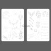 1pc Soft Silicone White Tiny Tattoo Practice Skin Pre-Printed Double Sides Designs Training Pads Tattoo Fake Skin Practice Skin for Tattooing (1pc)