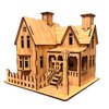 MPIUET 3D Wooden Puzzles for Adults Wooden House Rustic Villa Model Kits for Adults, 3D Jiasaw Puzzles, 6.7" × 6.1" × 6.9", 3D Brain Teaser Puzzles, Log Cabin DIY